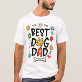 *Bester Dog-Vater Digitaldruck T-Shirt (Vorderseite)