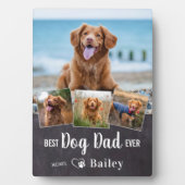 Bester DOG-VATER je Personalisiert 4 Pet Fotomater Fotoplatte (Vorderseite)