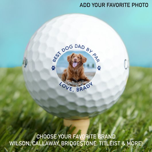 Bester DOG-VATER nach Par, benutzerdefiniertes Pad Golfball