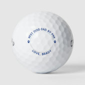 Bester DOG-VATER nach Par, benutzerdefiniertes Pad Golfball (Vorderseite)