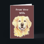 Bester Doggone Geburtstag Husband Golden Retriever Karte<br><div class="desc">Spaß zum Geburtstag für den Mann,  der Golden Retriever Hunde Liebe. Karte zum Anpassen,  Goldener Wasserfarbener Retriever Hund,  Haustier</div>