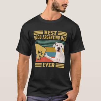 Bester Dogo Argentino Vater je Vintag Vatertag C T-Shirt