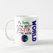 Bester Doktor In World 2 (Vati) Kaffeetasse (Links)