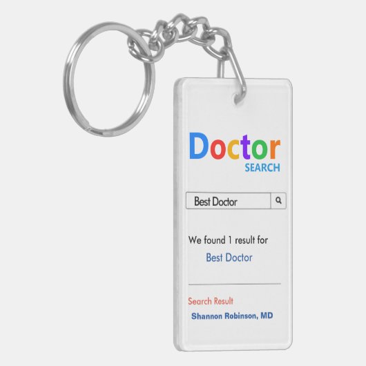 Bester Doktor Keychain Schlüsselanhänger (Vorderseite links)
