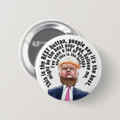 Bester Donald- Trumpknopf Button (Vorne & Hinten)