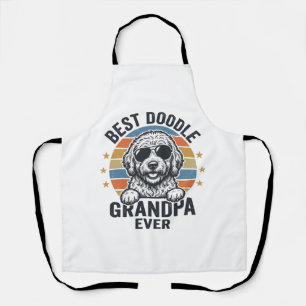 Bester Doodle-Opa aller Zeiten Vintage-Hund-Shirt- Schürze
