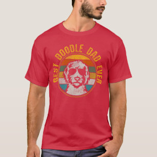 Bester Doodle-Vater überhaupt Vintage-Hund Golden  T-Shirt