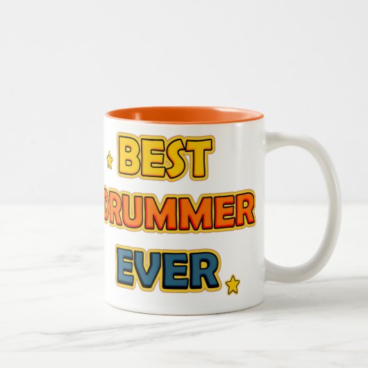 Bester Drummer je Zweifarbige Tasse (Rechts)