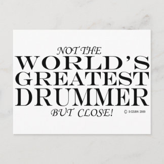 Bester Drummer Nah Postkarte