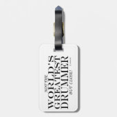 Bester Drummer Naher Gepäckanhänger (Rückseite vertikal)