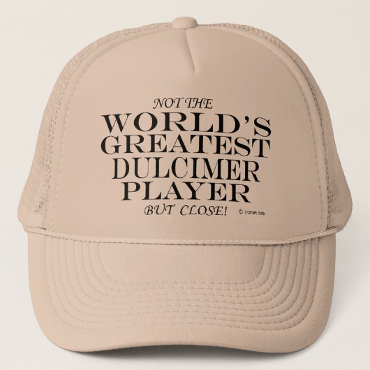 Bester Dulcimer-Player Nah Truckerkappe (Vorderseite)