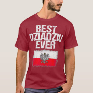 Bester Dziadziu je Vatertag Polnischer Opa T-Shirt