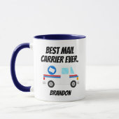 Bester E-Mail-Carrier je Mail Truck Personal Mailm Tasse (Links)