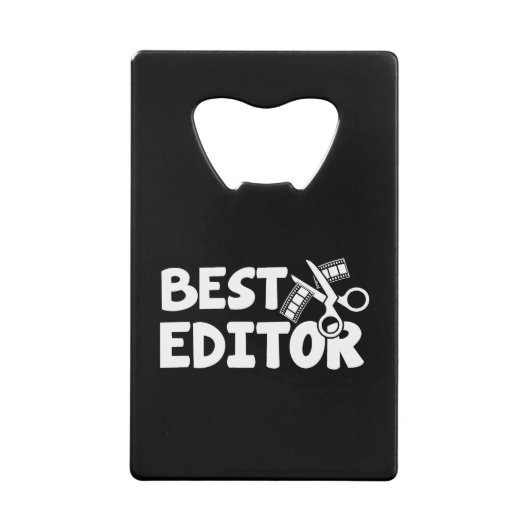 Bester Editor - Crew-Geschenk Geldbeutel Flaschenöffner (Vorderseite)