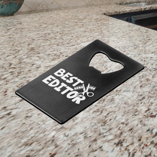 Bester Editor - Crew-Geschenk Geldbeutel Flaschenöffner