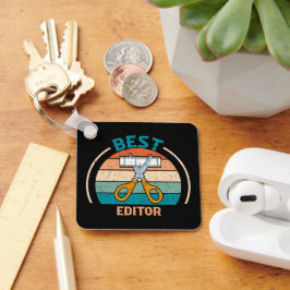 Bester Editor - Retro Style Schlüsselanhänger