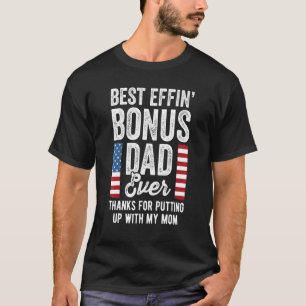 Bester Effekt-Bonus-Vater je Vater mit US-amerikan T-Shirt