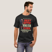 Bester Effekt Bonusdad je US Flag Boot Step Vater T-Shirt (Vorne ganz)