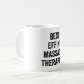 Bester Effekt-Massagetherapeut Kaffeetasse (Vorderseite Links)