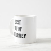 Bester Effektivanwalt Kaffeetasse (Vorderseite Links)