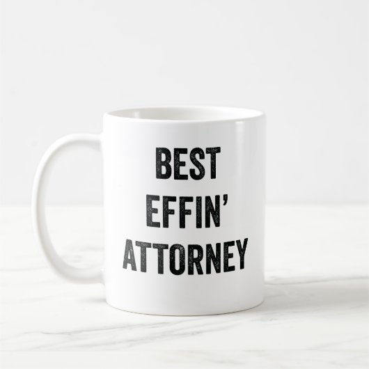 Bester Effektivanwalt Kaffeetasse (Links)