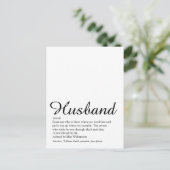 Bester Ehemann Aller Zeiten Definition Lustig Postkarte (Stehend Vorderseite)