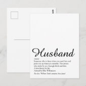 Bester Ehemann Aller Zeiten Definition Lustig Postkarte (Vorne/Hinten)