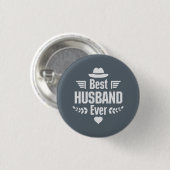 Bester Ehemann Button (Vorne & Hinten)