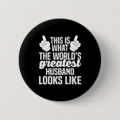 Bester Ehemann der Welt _ Ehemann überhaupt  Button (Vorderseite)