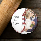 Bester Ehemann Foto Frischvermählte Hochzeit Baseb Baseball