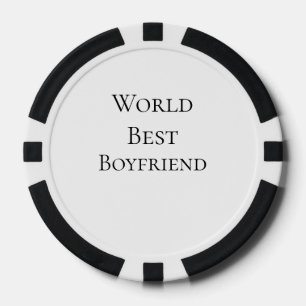 Bester Ehemann Freund der Welt Mann Valentinstag m Pokerchips