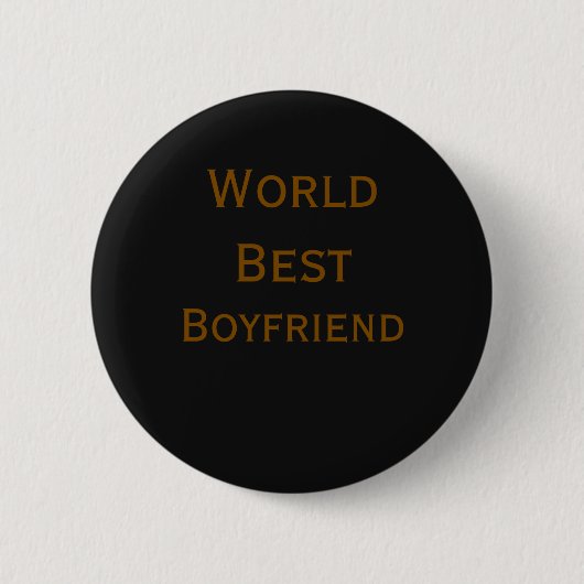 Bester Ehemann Freund der Welt Valentinstag m Button (Vorderseite)