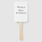 Bester Ehemann Freund der Welt Valentinstag m Fächer (Rückseite)