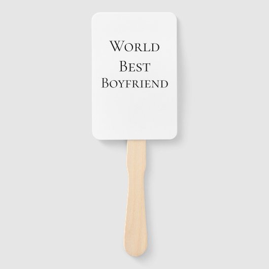 Bester Ehemann Freund der Welt Valentinstag m Fächer (Vorderseite)