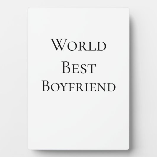 Bester Ehemann Freund der Welt Valentinstag m Fotoplatte (Vorderseite)