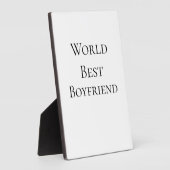 Bester Ehemann Freund der Welt Valentinstag m Fotoplatte (Seite)
