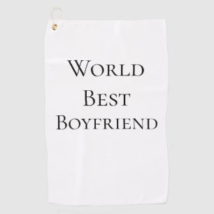 Bester Ehemann Freund der Welt Valentinstag m Golfhandtuch