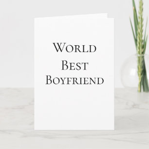 Bester Ehemann Freund der Welt Valentinstag m Karte