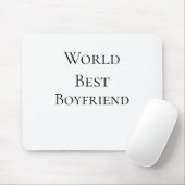 Bester Ehemann Freund der Welt Valentinstag m Mousepad (Mit Mouse)
