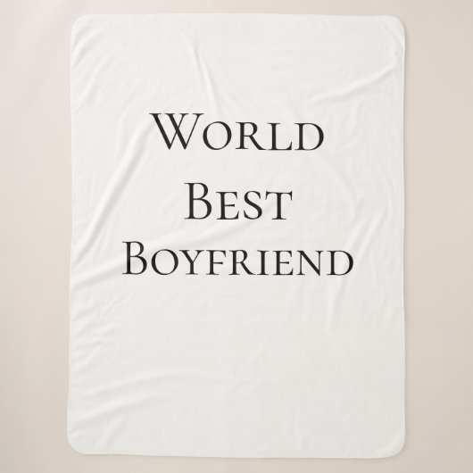 Bester Ehemann Freund der Welt Valentinstag m Sherpadecke (Vorderseite)