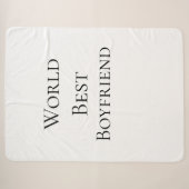 Bester Ehemann Freund der Welt Valentinstag m Sherpadecke (Vorderseite (Horizontal))
