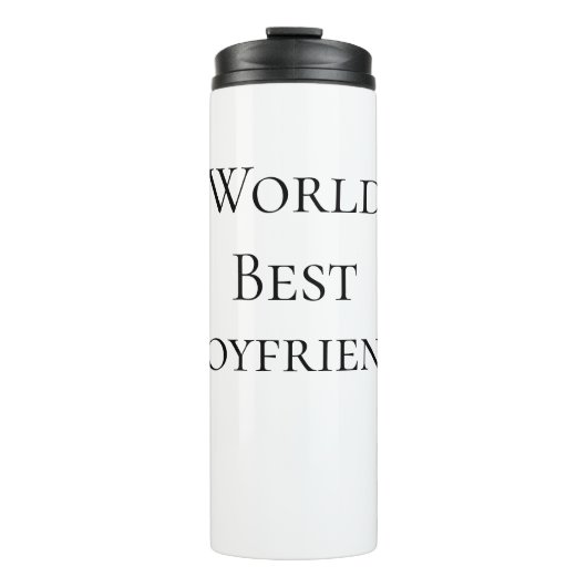 Bester Ehemann Freund der Welt Valentinstag m Thermosbecher (Vorderseite)