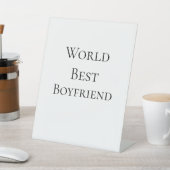 Bester Ehemann Freund Valentinstag m Sockelschild (In SItu)