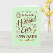 Bester Ehemann Frohe Ostern Karte (Gelbe Blume)