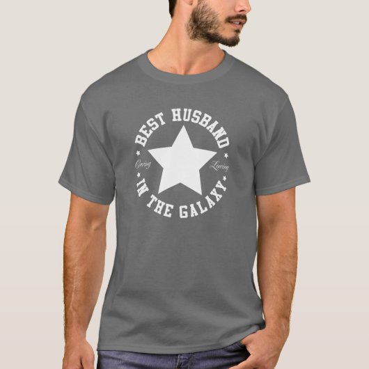 Bester Ehemann in der Galaxie T-Shirt (Vorderseite)