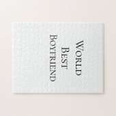 Bester Ehemann Mann Valentinstag Welt m Puzzle (Horizontal)