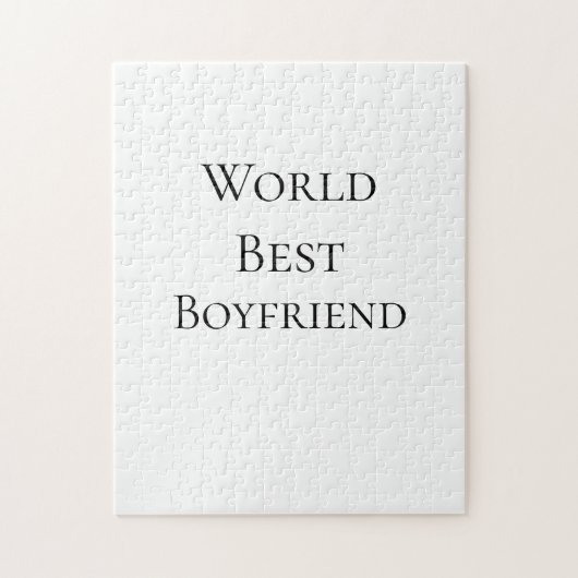 Bester Ehemann Mann Valentinstag Welt m Puzzle (Vertikal)