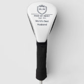 Bester Ehemann Monogramm Anfangsbuchstaben Name Ma Golf Headcover (Vorderseite)