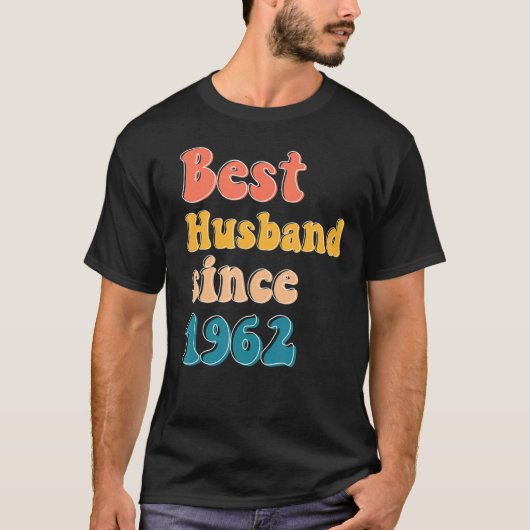 Bester Ehemann seit 1962 Hochzeitstag Männer T-Shirt (Vorderseite)