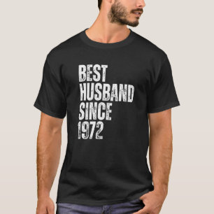 Bester Ehemann seit 1972 Vintage Hochzeit Anniv T-Shirt